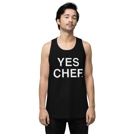 Yes Chef Tank Top - Funny The Bear Tanktop - Classic Fitting Comfortable Cooking Tank